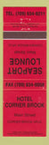 Matchbook Cover - Hotel Corner Brook Corner Brook NF Seaport Lounge RED