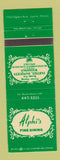 Matchbook Cover - Alphi's Fine Dining Lyons IL