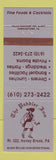 Matchbook Cover - The Peddler Inn Honey Brook PA