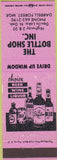 Matchbook Cover - Bottle Shop Inc Devils Lake ND pink