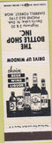 Matchbook Cover - Bottle Shop Inc Devils Lake ND white
