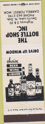 Matchbook Cover - Bottle Shop Inc Devils Lake ND white