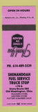 Matchbook Cover - Shenandoah Fuel Service Old Washington OH