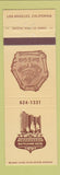 Matchbook Cover - Mayflower Hotel Los Angeles CA