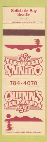 Matchbook Cover - Quinn's Fish Market & Bar Seattle WA