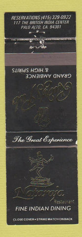 Matchbook Cover - Natargia Itlian Restaurant Palo Alto CA