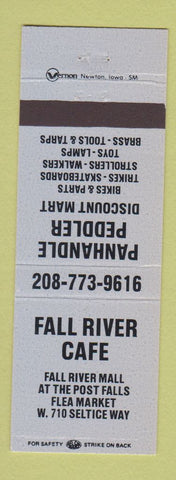 Matchbook Cover - Fall River Cafe Panhandle Peddler ID