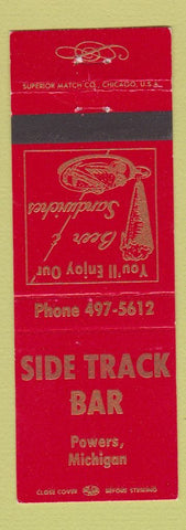 Matchbook Cover - Side Track Bar Powers MI