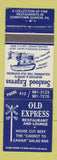 Matchbook Cover - Old Express Restaurant Sharon PA
