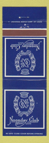 Matchbook Cover - Noonday Club St Louis MO