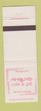 Matchbook Cover - Anton's Cafe Grill New York City Washington DC