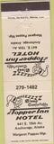 Matchbook Cover - Topper Inn Hotel Anchorage AK