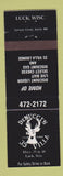 Matchbook Cover - Denucci's 35 Villa Luck WI