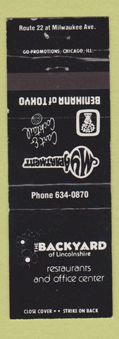 Matchbook Cover - Backyard Restaurant Lincolnshire IL