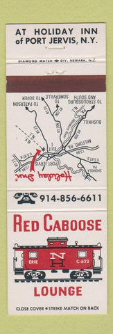 Matchbook Cover - Red Caboose Lounge Holiday Inn Port Jerrvis NY