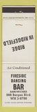 Matchbook Cover - Fireside Dancing Bar Ridgefield NJ