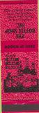 Matchbook Cover - Bottle Shop Inc Devils Lake ND red