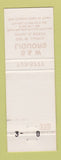 Matchbook Cover - S&W Liquors Joliet IL