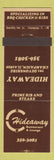 Matchbook Cover - Hideaway Restaurant Champaign IL
