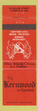 Matchbook Cover - Kernwood at Lynnfield MA Restaurant