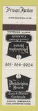 Matchbook Cover - Philadelphia House Santa Barbara CA