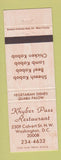 Matchbook Cover - Khyber Pass Restaurant Washington DC