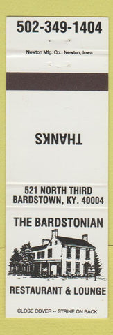 Matchbook Cover - Bardstonian Restaurant Lounge Bardstown KY