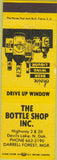 Matchbook Cover - Bottle Shop Inc Devils Lake ND yellow