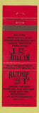 Matchbook Cover - Ruthie T's Restaurant Panama City Beach FL