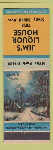 Matchbook Cover - Jim's Liquor House Chicago IL