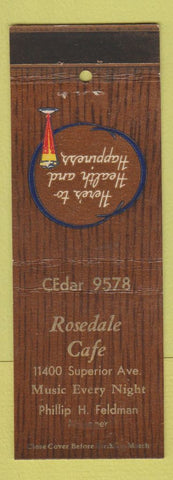 Matchbook Cover - Rosedale Cafe WEAR