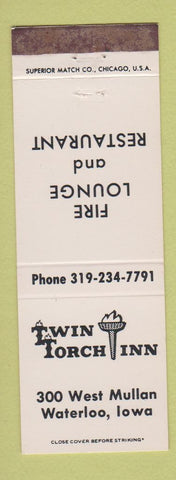 Matchbook Cover - Twin Torch Inn Waterloo IA WEAR
