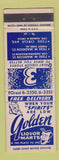 Matchbook Cover - Golden Liquor Marts Chicago IL