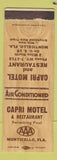 Matchbook Cover - Capri Motel Restaurant Monticello FL
