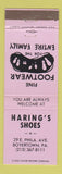 Matchbook Cover - Haring's Shoes Boyertown PA