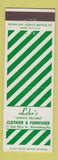 Matchbook Cover - Lehr's Men's Clothes Bloomsburg PA