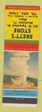Matchbook Cover - Brett's Store Montclair MA