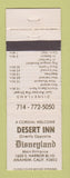 Matchbook Cover - Desert Inn Anaheim CA Disneyland Ref WEAR