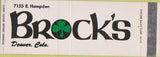 Matchbook Cover - Brock's Denver CO