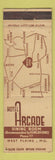 Matchbook Cover - Hotel Arcade West Plains MO
