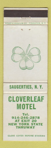Matchbook Cover - Cloverleaf Motel Saugerties NY