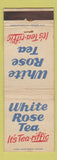 Matchbook Cover - White Rose Tea