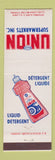 Matchbook Cover - Union Super Markets Grocery Dish Detergent DD Bean