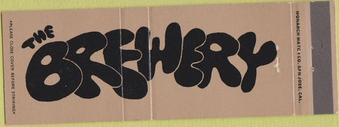 Matchbook Cover - The Brewery San Jose CA
