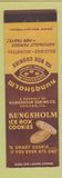 Matchbook Cover - Kungsholm Ice Box Cookies Chicago IL