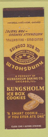 Matchbook Cover - Kungsholm Ice Box Cookies Chicago IL