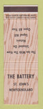 Matchbook Cover - The Battery St John's NF