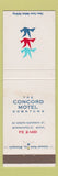Matchbook Cover - Concord Motel Minneapolis MN