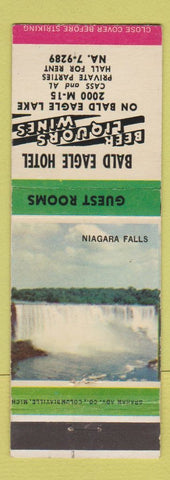 Matchbook Cover - Bald Eagle Hotel Bald Eagle Lake  MI