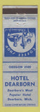 Matchbook Cover - Hotel Dearborn MI